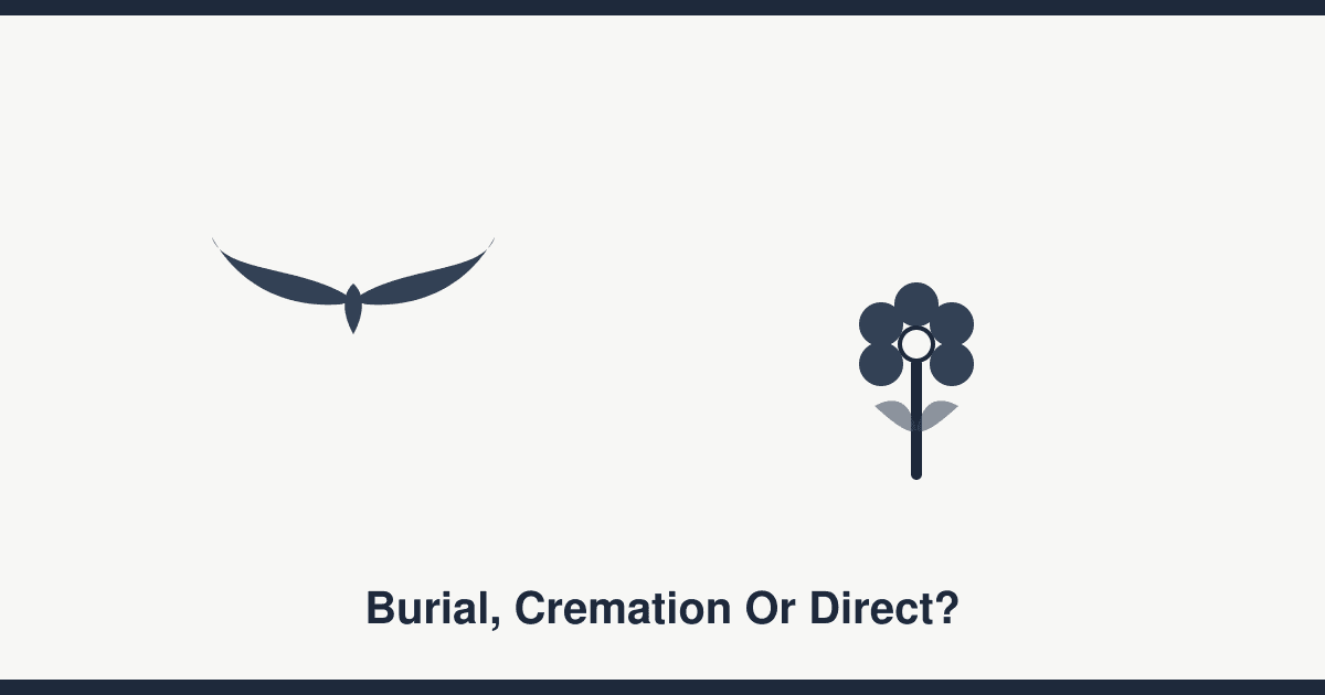 Burial, cremation or direct cremation: understanding the options